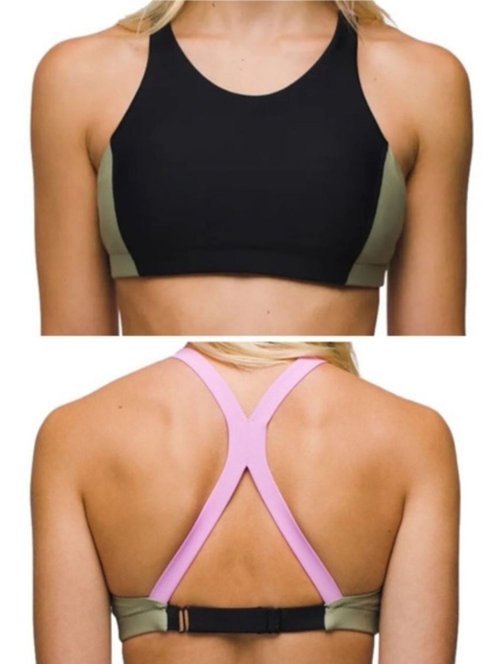NWT Prana Baja Bound Colorblock Bikini Top Sz S